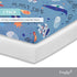 Everyday Kids 2 Pack Fitted Boys Crib Sheet, 100% Soft Breathable Microfiber Baby Sheet, Fits Standard Size Crib Mattress 28in x 52in, Nursery Sheet - Space/White